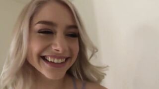 Creampies: Super cute dumb teen blonde get impregnated to have the Model job - watch her reaction at the end xD #1